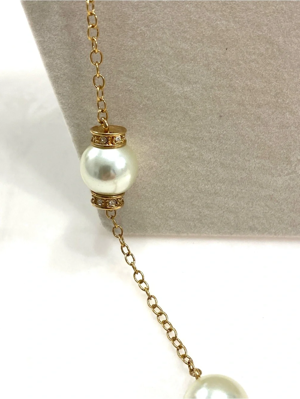 J. Crew Gold-Tone Necklace with White Pearls